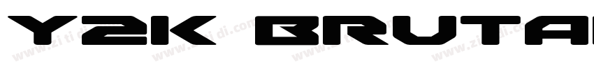 Y2K Brutalism Font字体转换